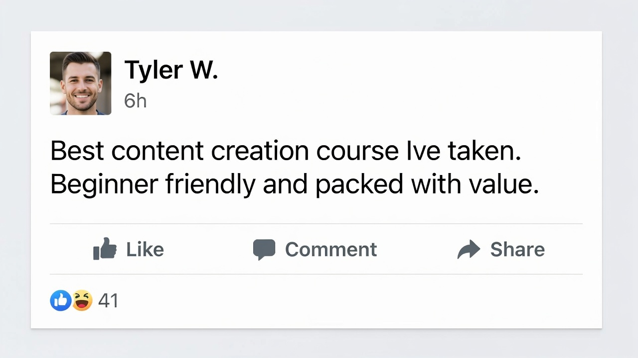 Student testimonial
